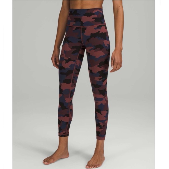 Lululemon Wunder Under Leggings High Rise Tights Full-On Luxtreme 25" Camo 12 - Picture 1 of 15